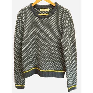 Carve Designs Women's Blue Knit Crewneck Sweater Coastal New England Resort